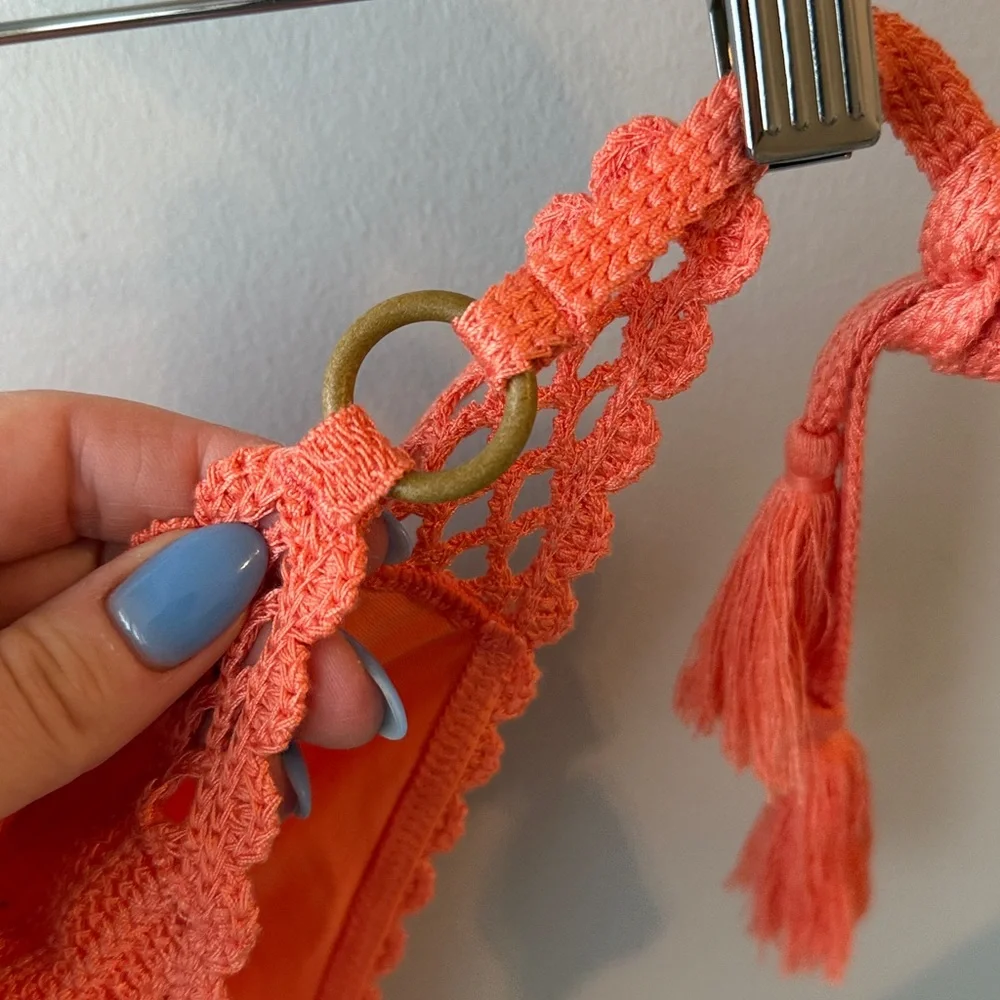 NWT Aerie Crochet‎ String Bikini Bottom Cheekiest